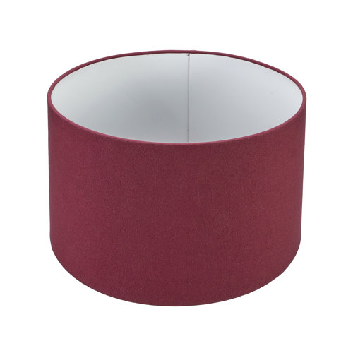 Ebern Designs Linen Drum Lamp Shade ( Uno ) in Red Wayfair.co.uk